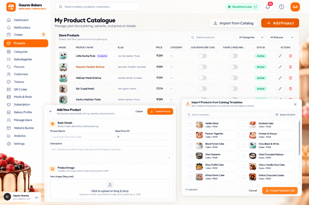 Menu Studio & 400+ Product Catalog Feature Graphic - Bakeroof