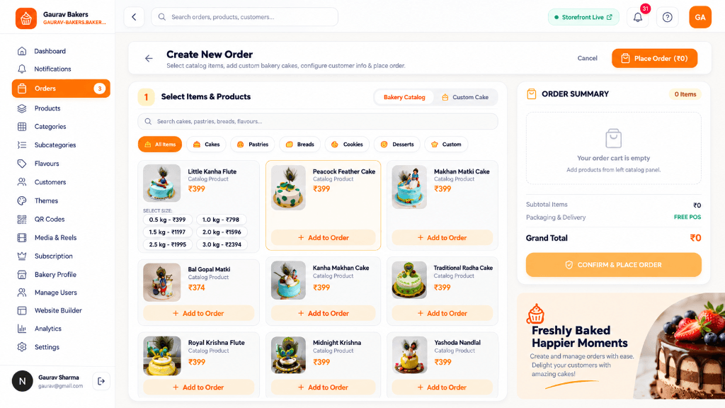 Manually Create Orders for Walk-In, Phone or Offline Customers