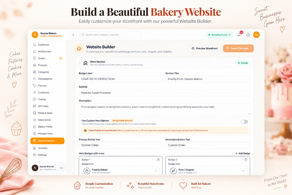 Real-Time Hero Section Builder & Copy Control
